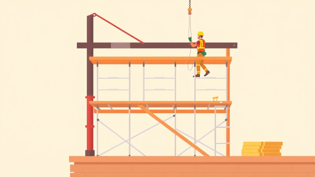 Educational graphic covering the essentials of OSHA Top Violation Scaffolding