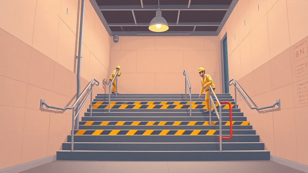 Illustration breaking down the fundamentals of OSHA Top Violation Stairways