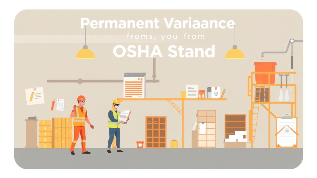 Clear illustration of permanent Variance from OSHA Standard with supporting details
