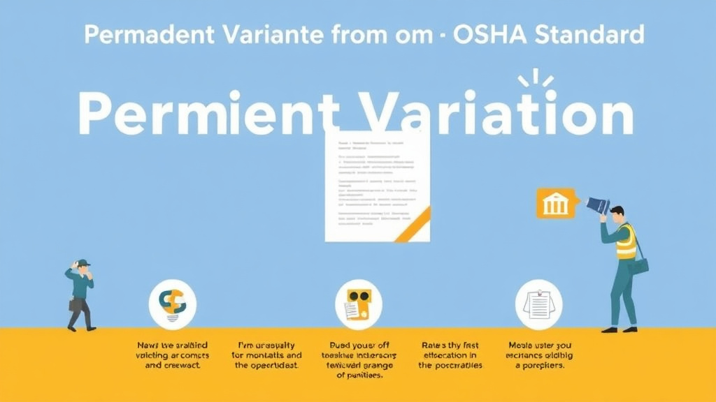 Step-by-step visual guide for implementing permanent Variance from OSHA Standard