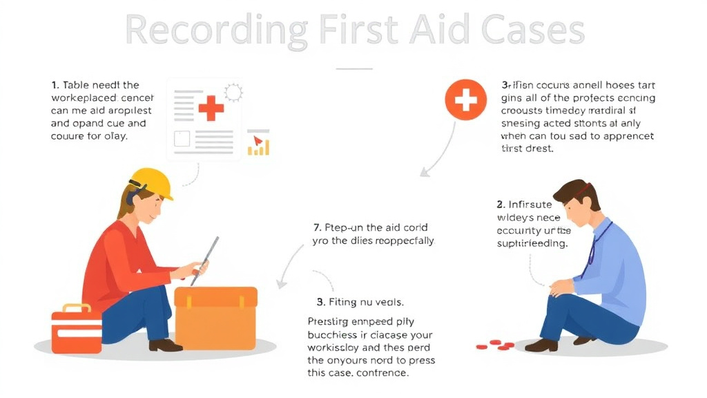 Practical checklist visual for recording First Aid Cases