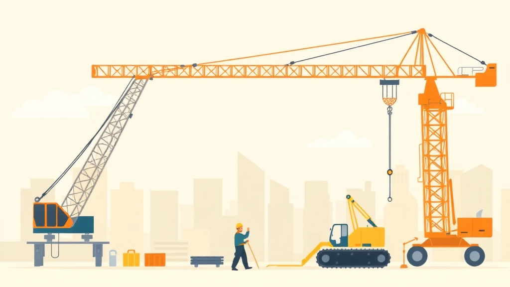 Educational graphic covering the essentials of 1926 Subpart Cc Cranes Derricks