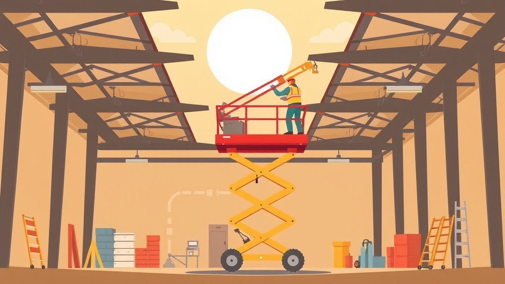 Educational graphic covering the essentials of aerial Lift Safety Program