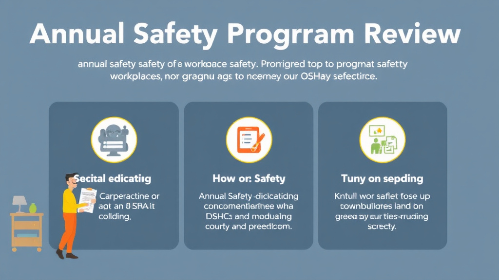 Practical checklist visual for annual Safety Program Review