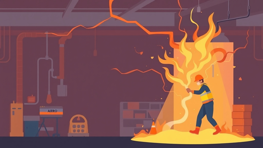 An informative visual explaining arc Flash Safety Program for beginners and professionals