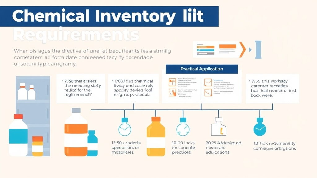 Real-world application diagram for chemical Inventory List Requirements