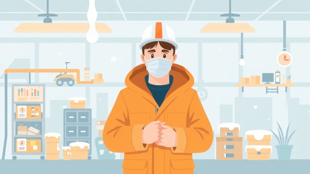 Conceptual diagram showing how cold Stress Prevention Program works in practice