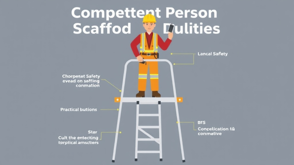 Process flow illustration for putting competent Person Scaffold Duties into action
