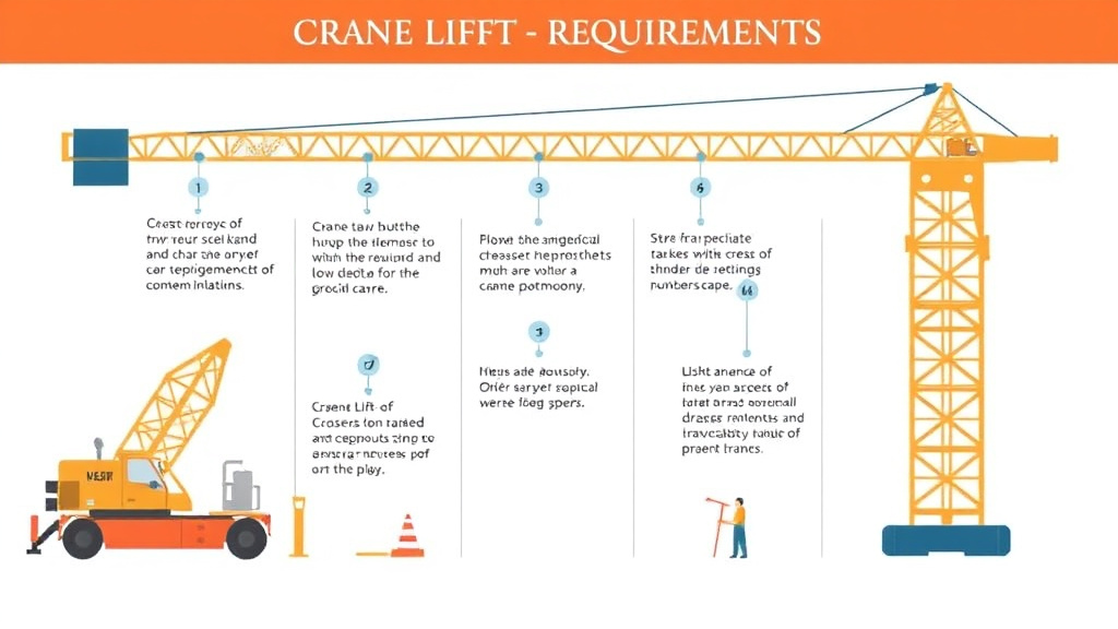Real-world application diagram for crane Lift Plan Requirements