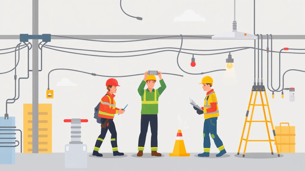 Educational graphic covering the essentials of electrical Safe Work Practices