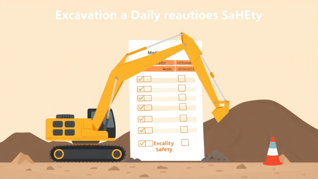 Conceptual diagram showing how excavation Daily Inspection Checklist works in practice