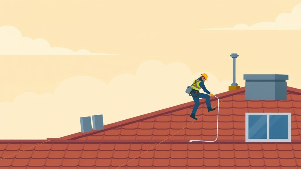 Detailed visual representation of fall Protection for Low Slope Roofs