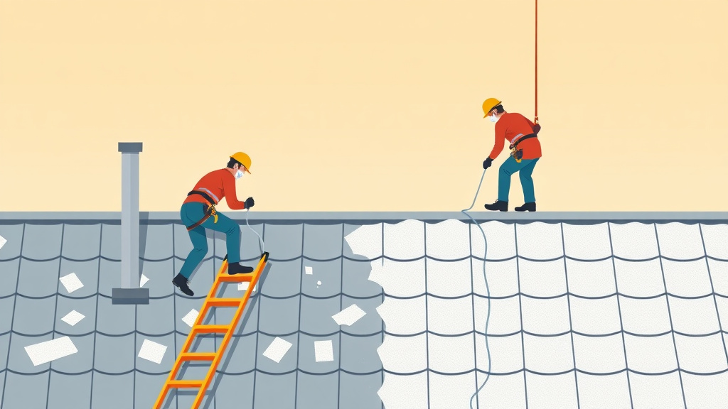 Visual overview of fall Protection for Steep Slope Roofs with key concepts highlighted