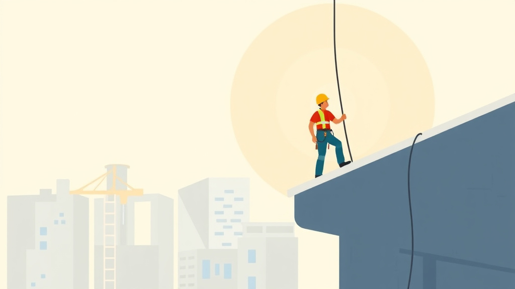 Educational graphic covering the essentials of fall Protection Plan for Leading Edge