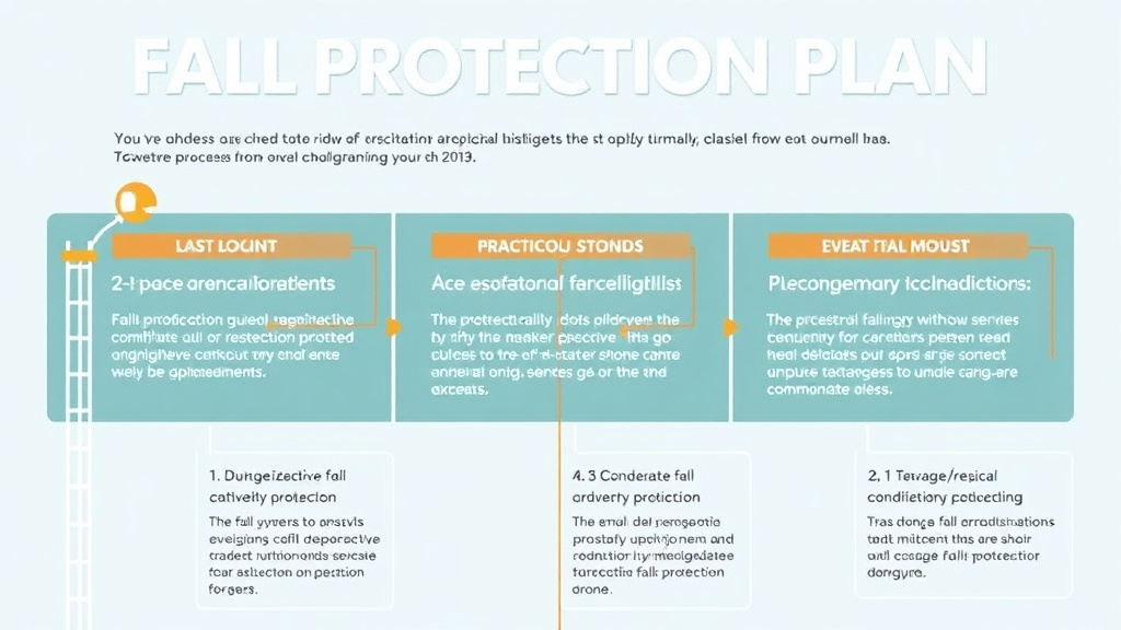 Action-oriented illustration showing how to apply fall Protection Plan for Leading Edge