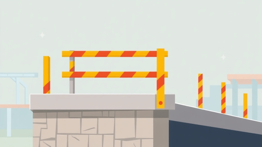 Educational graphic covering the essentials of guardrail Systems Requirements