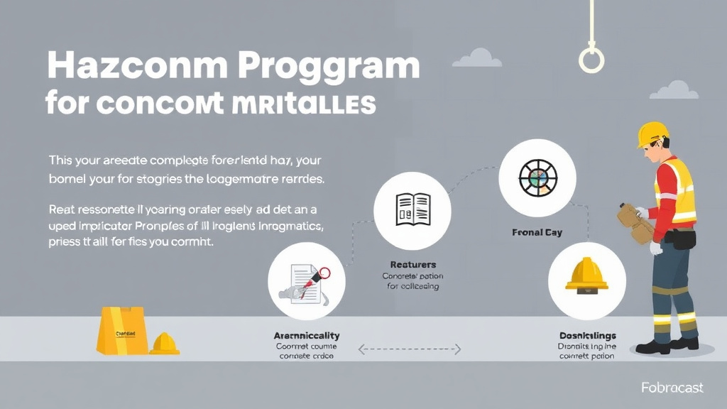 Process flow illustration for putting hazcom Program for Concrete Workers into action