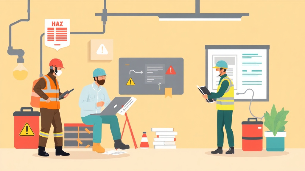 Visual overview of hazcom Training Documentation with key concepts highlighted