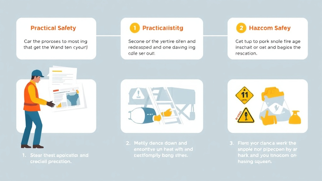 Action-oriented illustration showing how to apply hazcom Training Documentation