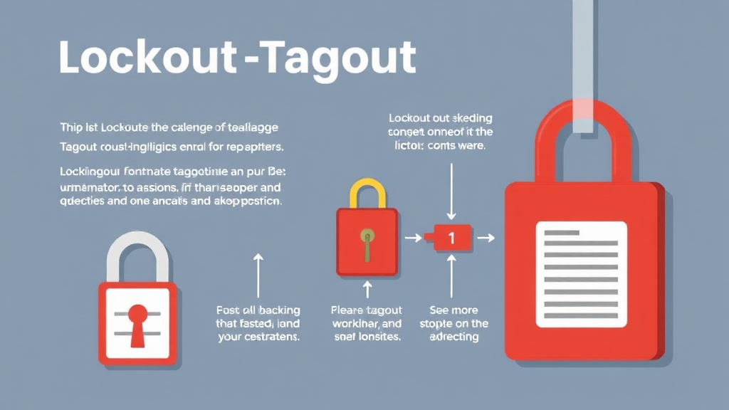 Process flow illustration for putting lockout Tagout Device Requirements into action