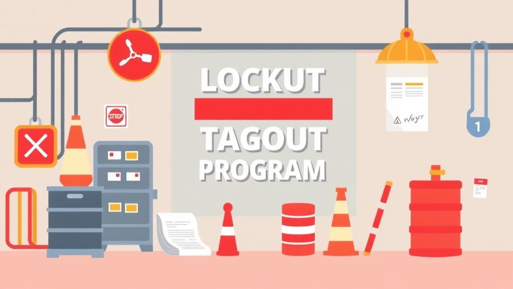 Detailed visual representation of lockout Tagout Program Template
