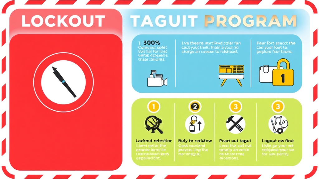 Process flow illustration for putting lockout Tagout Program Template into action