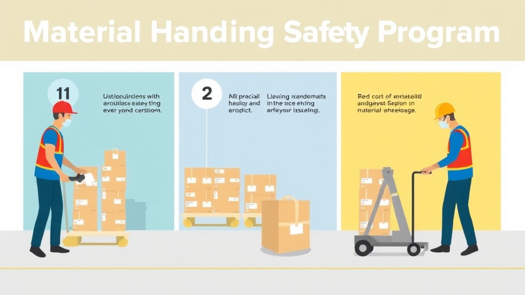 Implementation roadmap for material Handling Safety Program with actionable steps