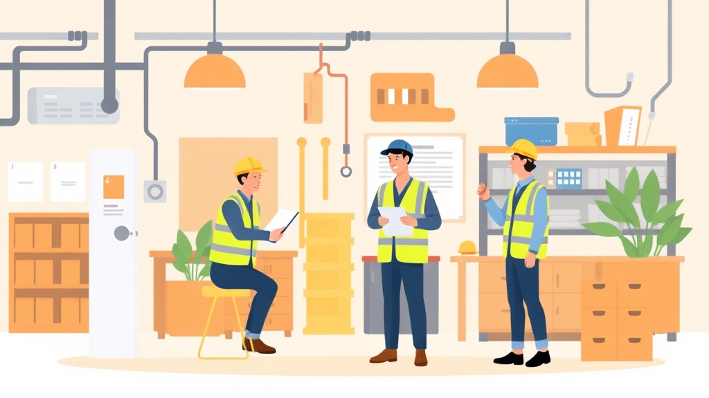 Educational graphic covering the essentials of new Employee Safety Orientation