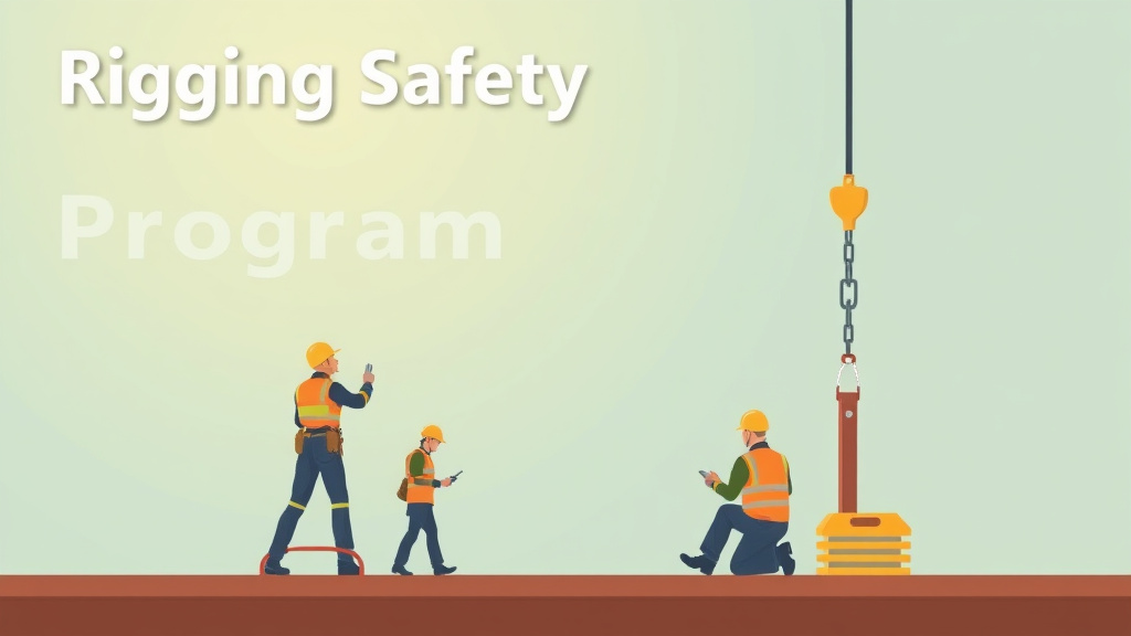 Visual overview of rigging Safety Program with key concepts highlighted