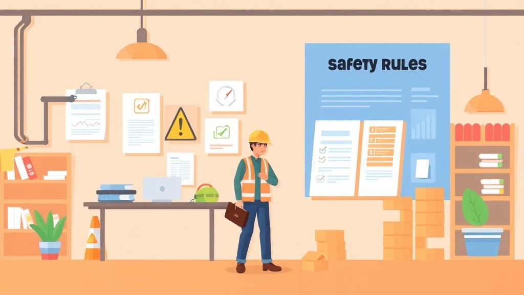 Illustration breaking down the fundamentals of safety Rules Employee Handbook