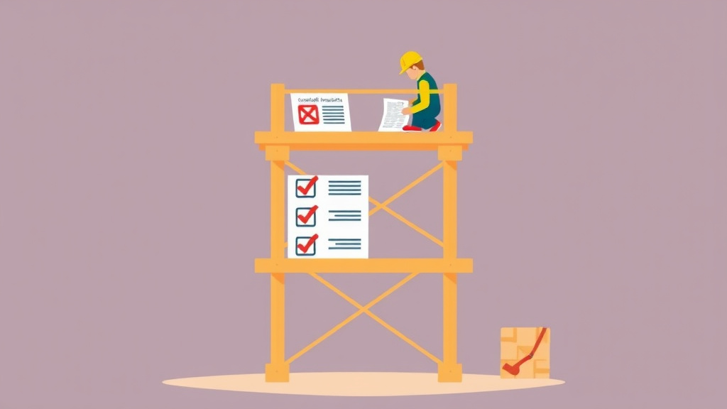 Conceptual diagram showing how scaffold Inspection Checklist works in practice