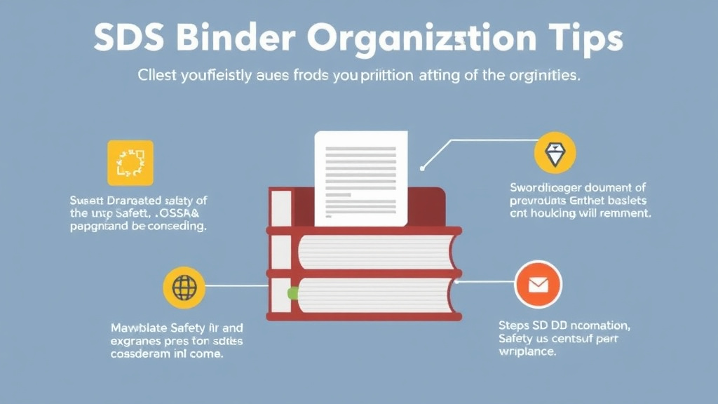 Process flow illustration for putting SDS Binder Organization Tips into action