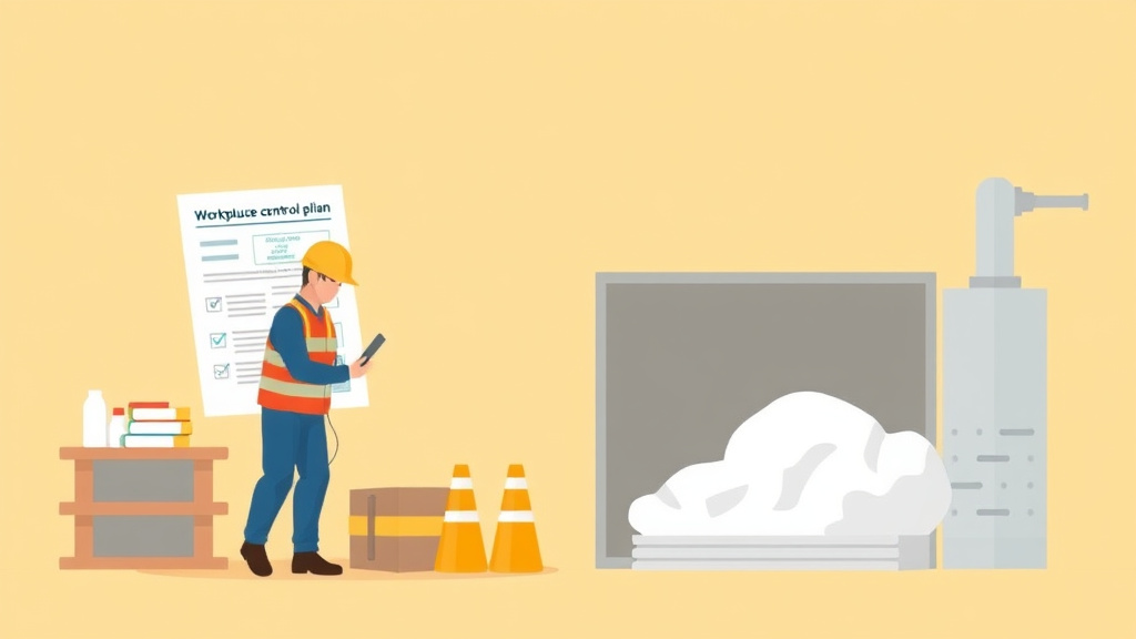 Visual overview of silica Exposure Control Plan with key concepts highlighted