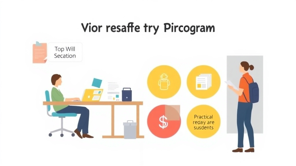 Process flow illustration for putting visitor Safety Program into action