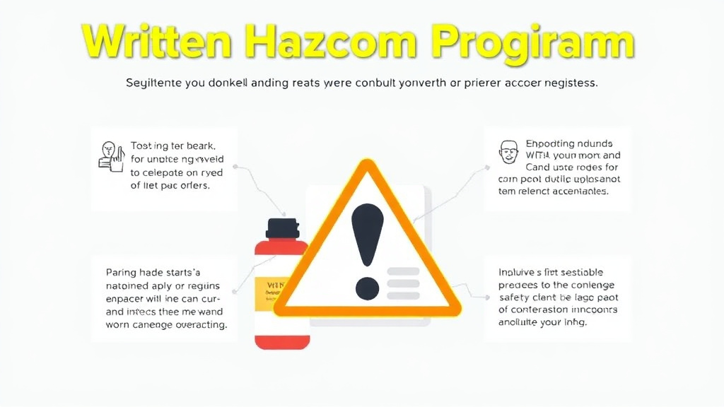 Process flow illustration for putting written Hazcom Program Requirements into action