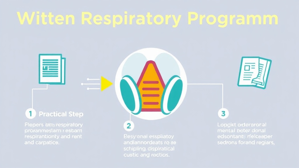 Action-oriented illustration showing how to apply written Respiratory Program Requirements