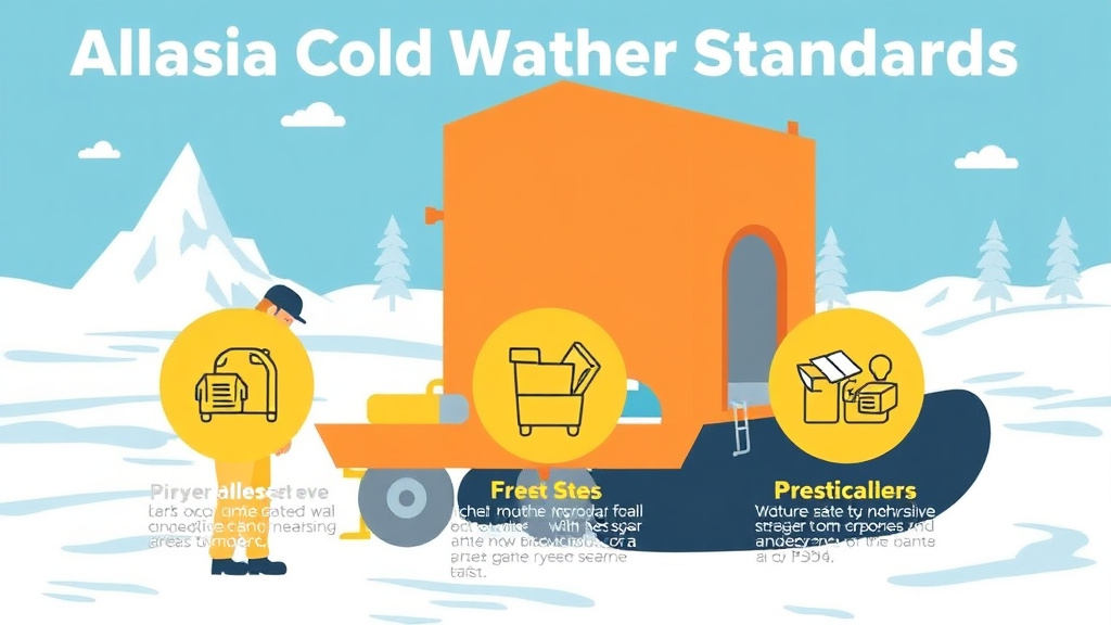 Action-oriented illustration showing how to apply alaska Cold Weather Standards