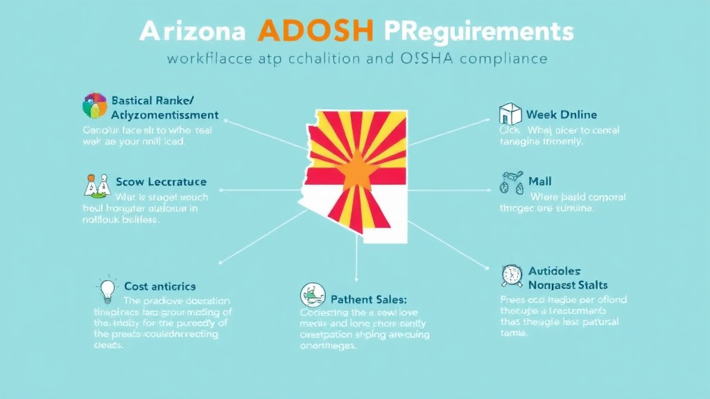Process flow illustration for putting arizona ADOSH Requirements Overview into action