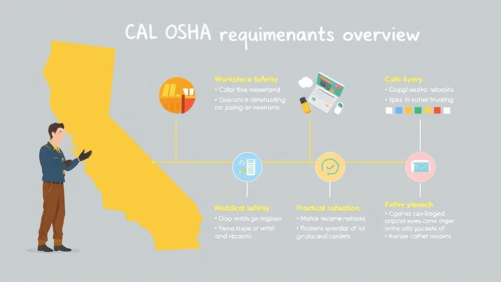 Practical checklist visual for california CAL OSHA Requirements Overview