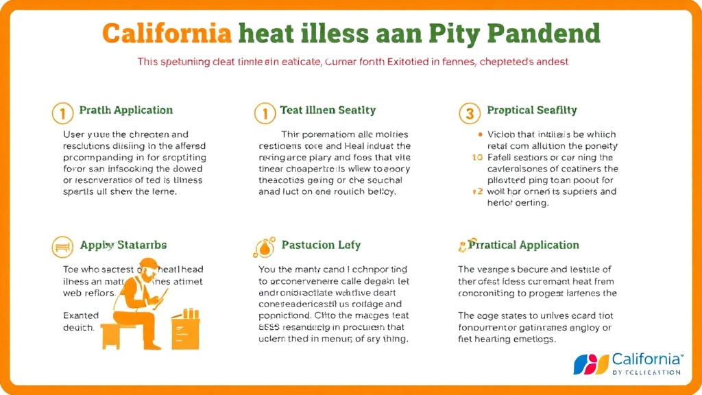 Practical checklist visual for california Heat Illness Prevention Standard