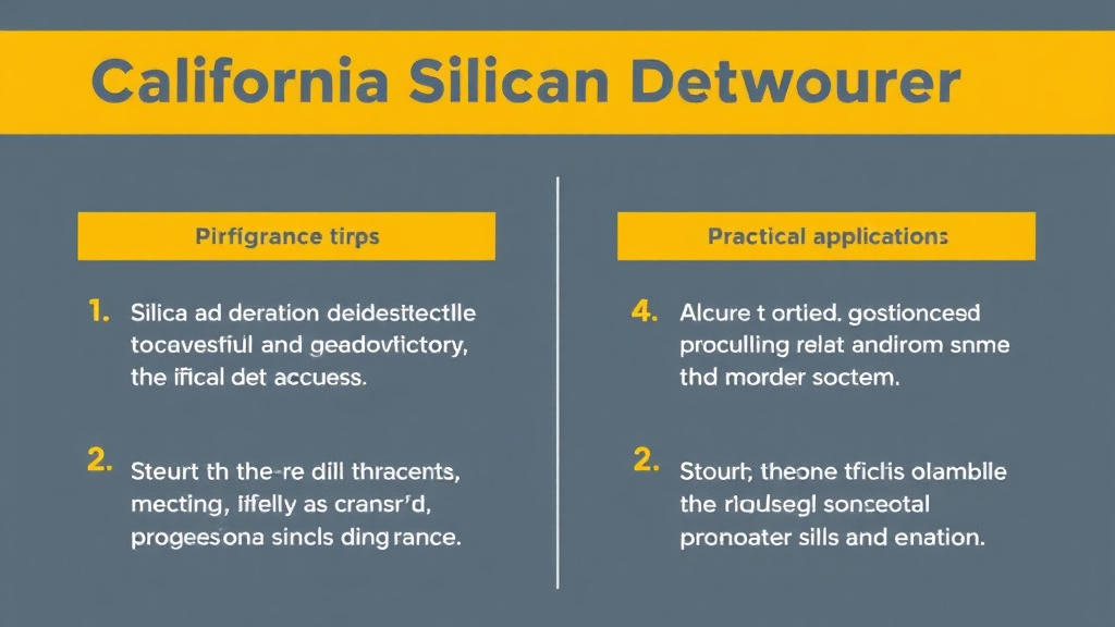 Implementation roadmap for california Silica Standard Differences with actionable steps