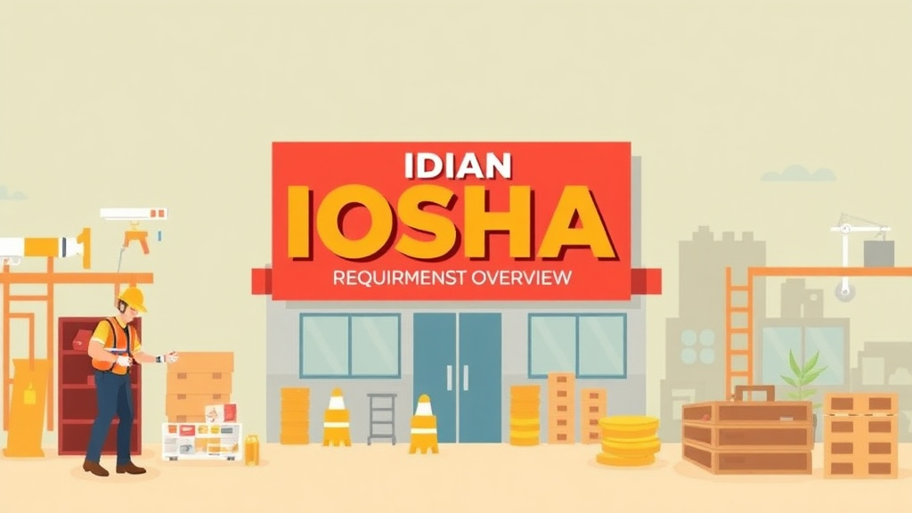 Visual overview of indiana IOSHA Requirements Overview with key concepts highlighted