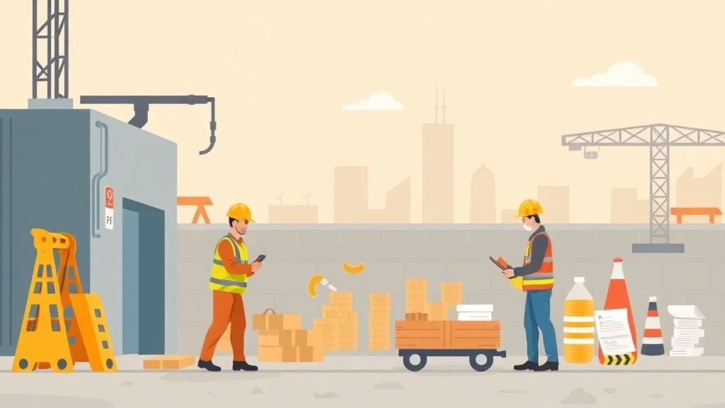 A professional illustration depicting iowa Iowa OSHA Requirements Overview