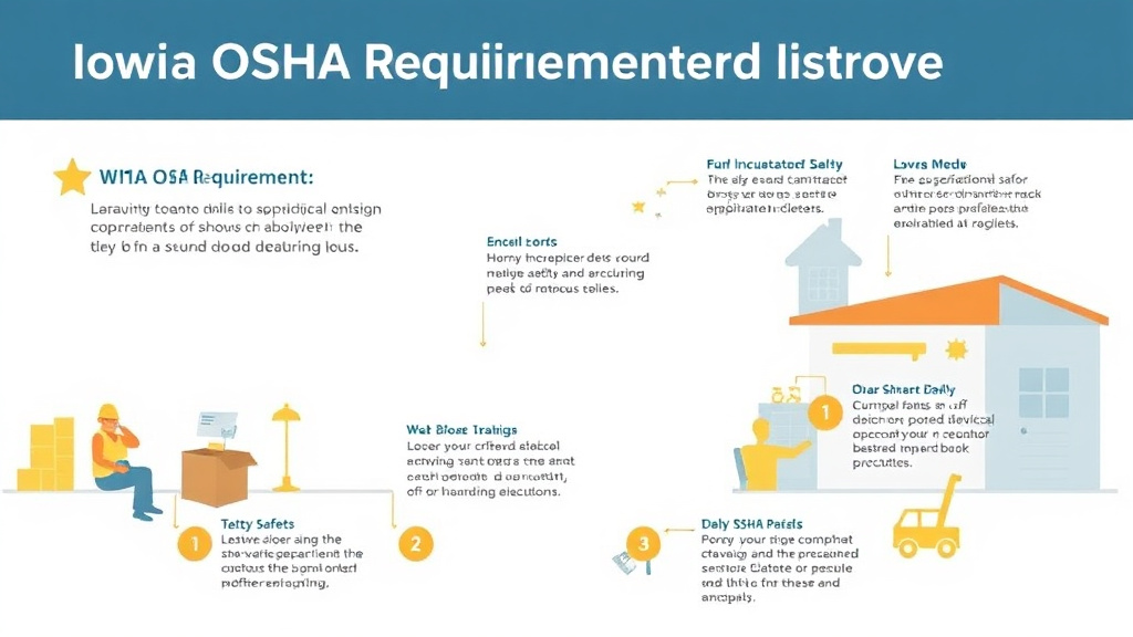Action-oriented illustration showing how to apply iowa Iowa OSHA Requirements Overview