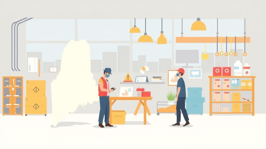 Clear illustration of maine Me OSHA Requirements Overview with supporting details