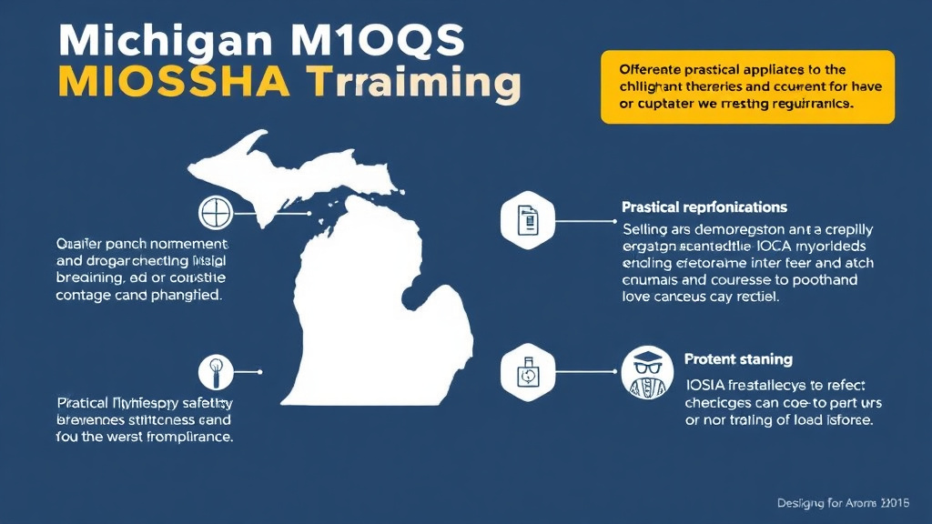 Process flow illustration for putting michigan MIOSHA Training Requirements into action