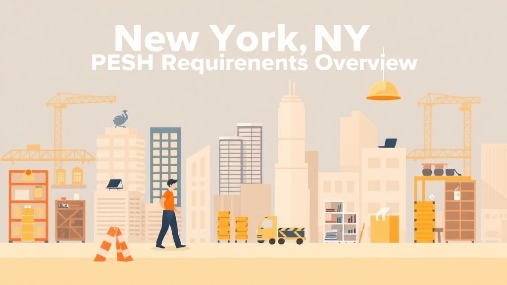 Visual overview of new York NY PESH Requirements Overview with key concepts highlighted