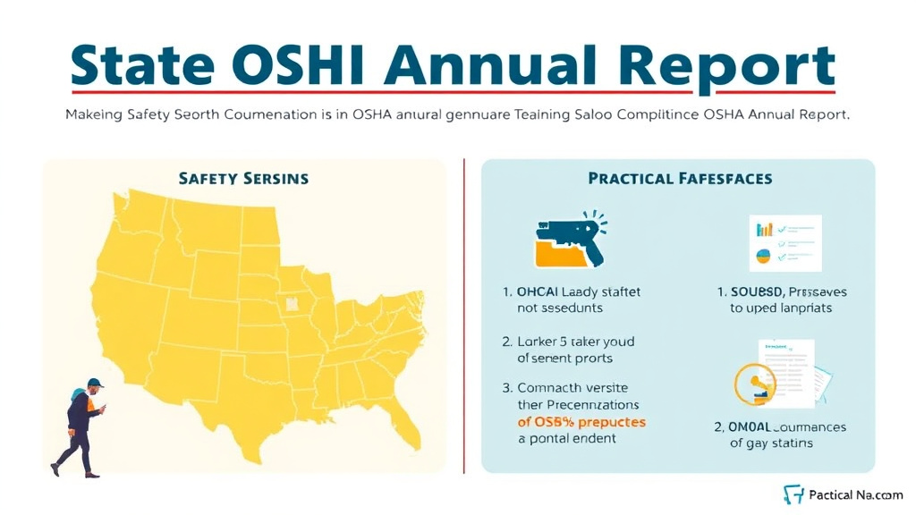 Process flow illustration for putting state OSHA Annual Report Comparison into action