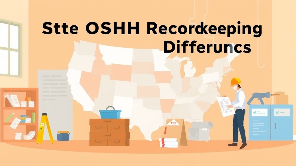Detailed visual representation of state OSHA Recordkeeping Differences