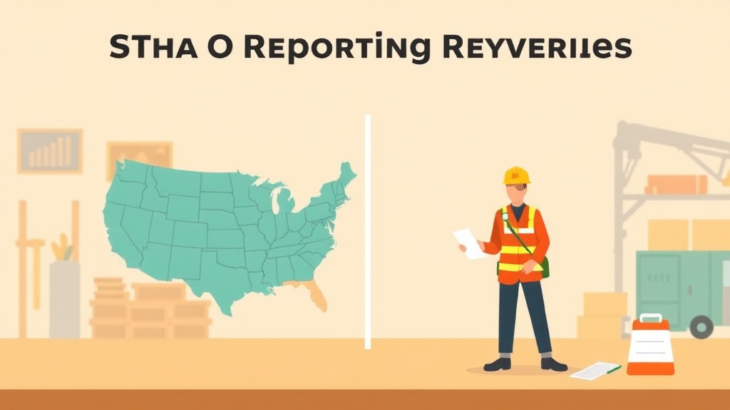 Illustration breaking down the fundamentals of state OSHA Reporting Differences